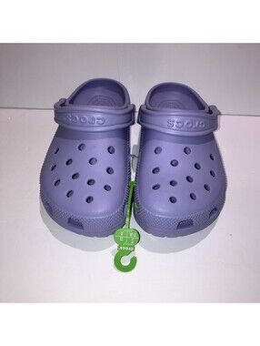 Crocs Kids Classic Clogs Lavender Purple Unisex Kids Size J5 NEW